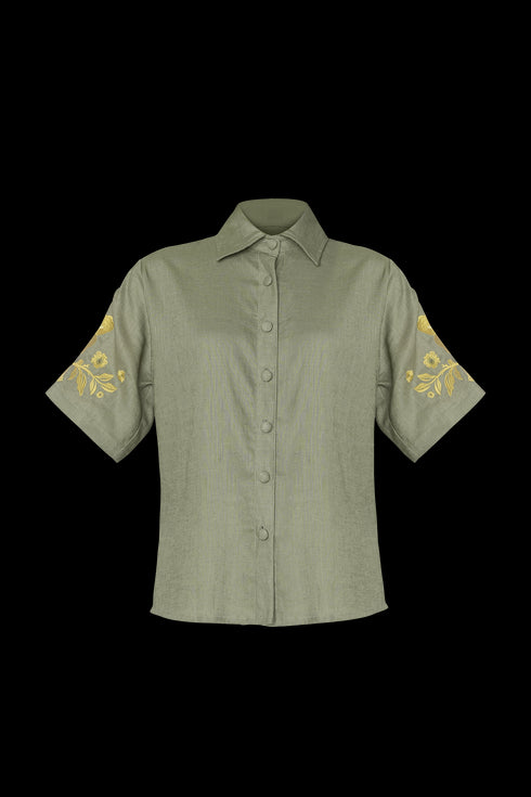 Camisa Manga Corta Inamorata Lemoncello